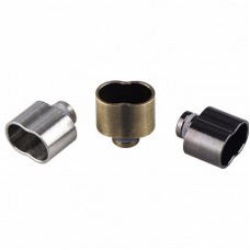 DOUBLE BARRELED 8 STYLE STAINLESS STEEL 510 DRIP TIPS